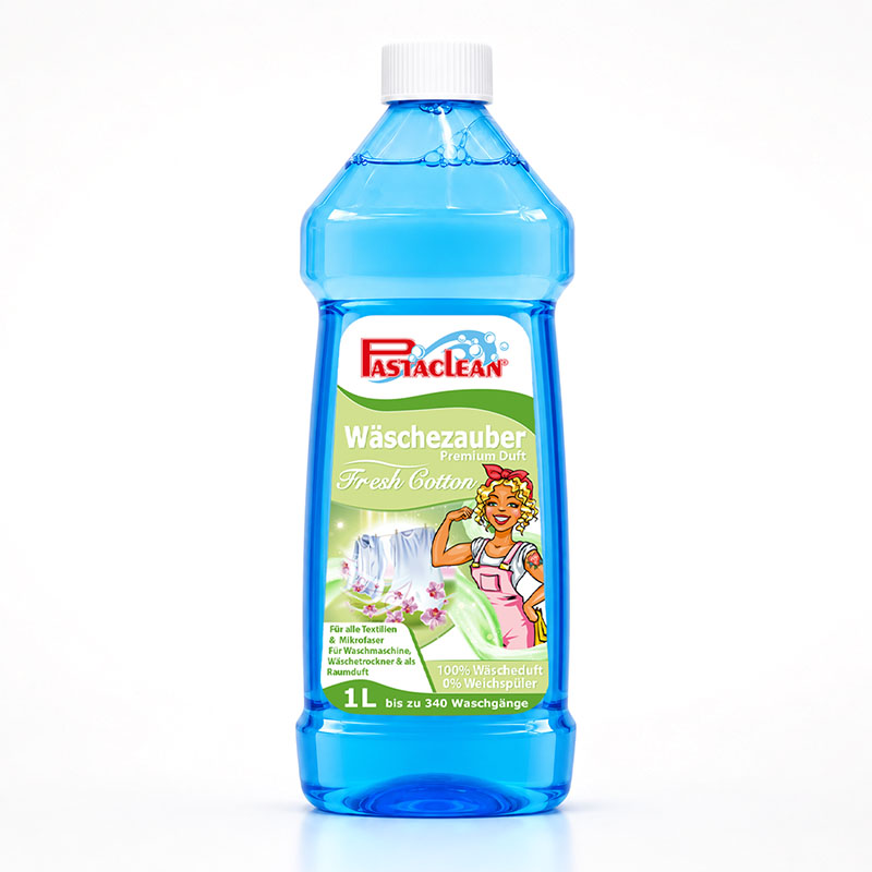 Pastaclean Wäscheduft Premium Fresh Cotton 1000 ml für frischen Duft in Waschmaschine, Wäschetrockner und als Raumduft, geeignet für alle Textilien einschließlich Mikrofaser, 0% Weichspüler, 340 Waschladungen