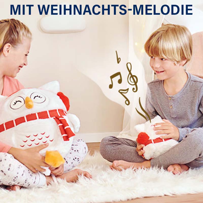 Dormeo Eule Kuscheltier mit Decke – Kuschelset, Geschenk, Kinder