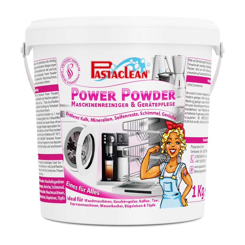 Power Powder Maschinenreiniger für Waschmaschine, Geschirrspüler, Kaffeemaschine, 1 kg