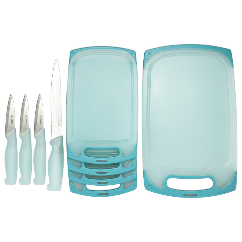 Schneidebrett Set 5tlg. + 4 Messer