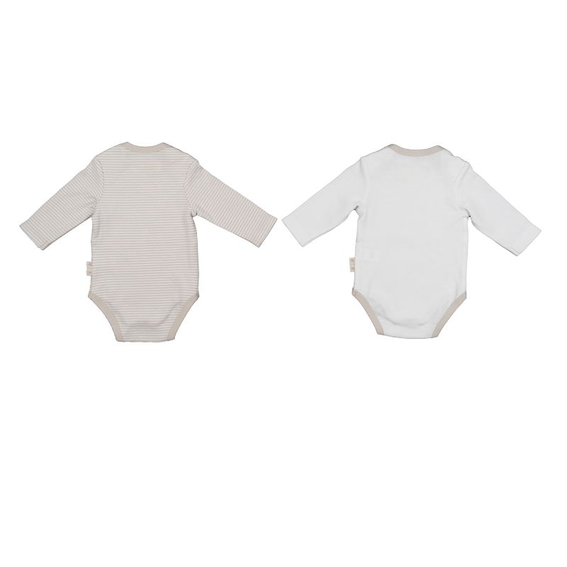 Lilly & Fynn  Baby Body, langarm, 2er Set, 100% Bio-Baumwolle