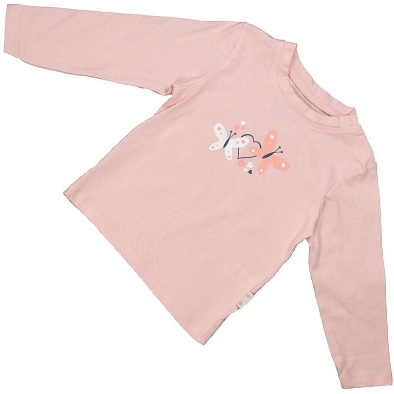 2er-Pack Baby Langarm T-Shirt (Rosé)