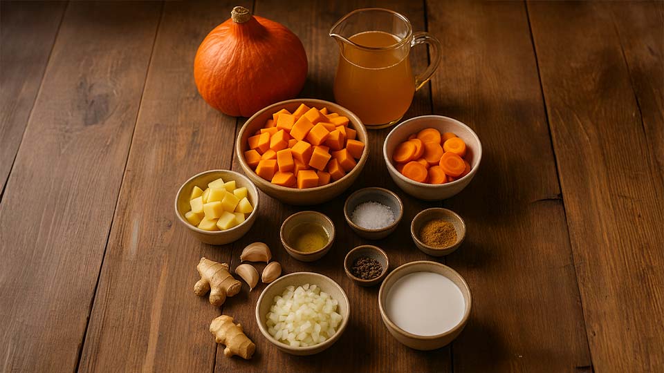 Kürbiscremesuppe Zutaten Kürbiscremesuppe Zutaten