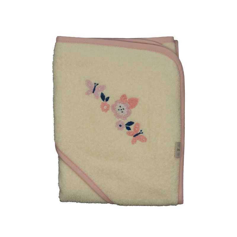 Lilly & Fynn Baby Kapuzen-Badetuch, 100% Bio-Baumwolle