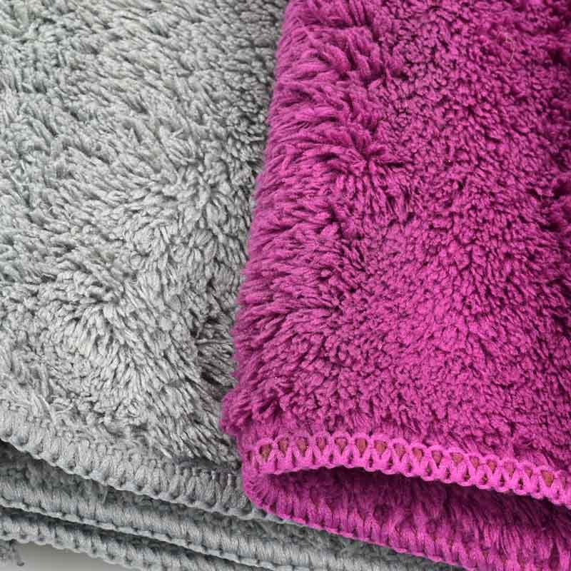 Staubtücher Grau Pink Detail Staubtücher Grau Pink Detail