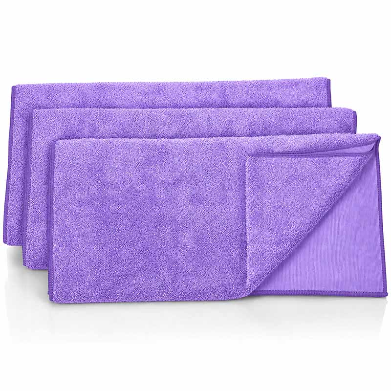 Mikrofaser-Bodentücher 3er-Set 50 × 70 cm saugstark Lavendel für effektive Bodenreinigung ideal für Haushaltseinsatz pflegeleicht und langlebig