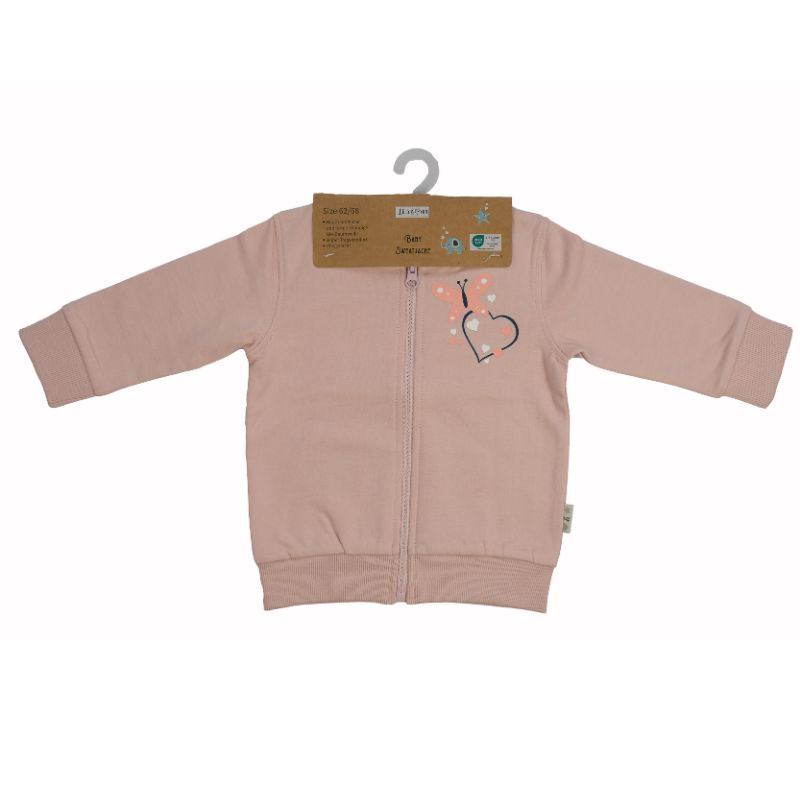 Lilly & Fynn Baby Sweatjacke, 100% Bio-Baumwolle