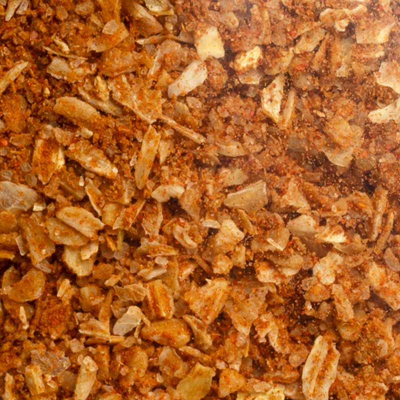 Pommes Gewürz Barbecue Style, Steakhouse Würzmischung, 100 g, grobkörnige Struktur, Gewürzzubereitung, Barbecue-Aroma, geeignet für Pommes und Grillfleisch, Vorratsdose, ideal für intensiven Geschmack, Gewürzmischung ohne Zusatzstoffe