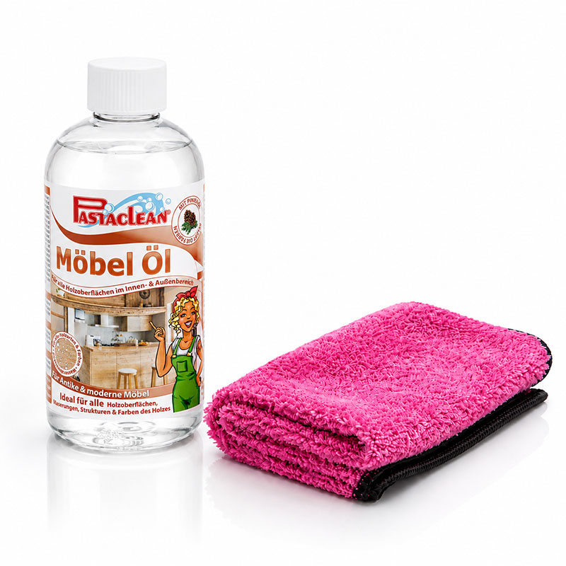 Pastaclean Möbelöl mit Pinie, 500 ml, zur Pflege von Holzoberflächen innen und außen, ideal für antike und moderne Möbel.
