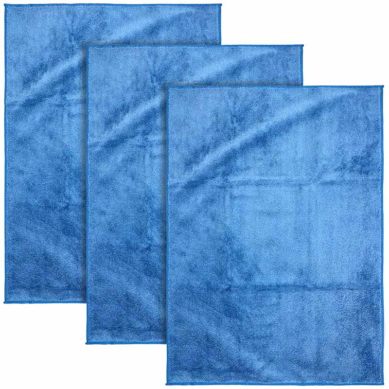 Micro Magic Bodentücher 3er-Set in Taubenblau aus Mikrofaser, saugstarke Reinigungstücher für alle Böden wie Fliesen, Laminat, PVC, Parkett und Stein, hohe Schmutzlösung und Feuchtigkeitsaufnahme