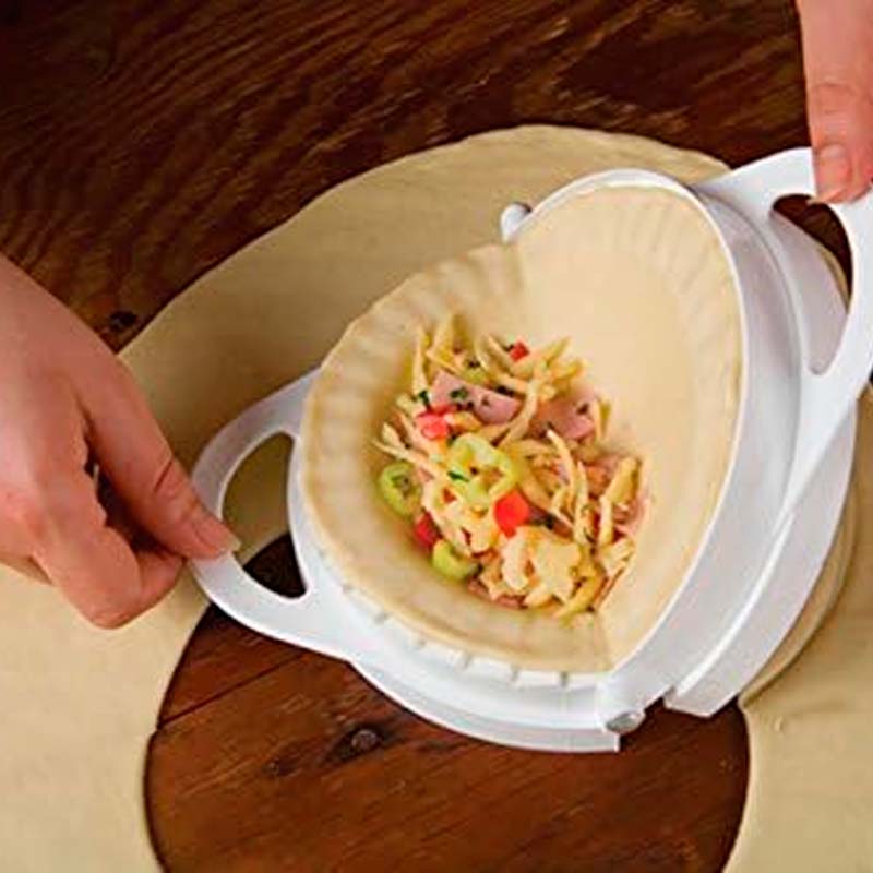 Calzone Maker Teigtaschenformer für einfache Zubereitung gefüllter Teigtaschen, ideal für Calzone und Backwaren