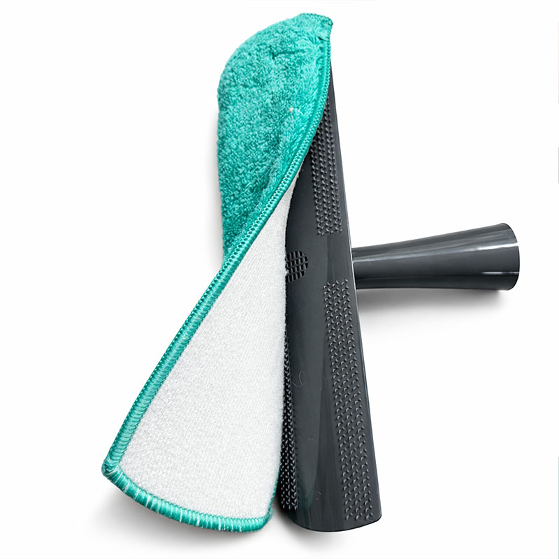 GENIUS Fensterwischer Set 6-teilig, Fensterabzieher, streifenfreie Reinigung, Wischer mit Gummilippe und Mikrofaserbezug, Reinigungswerkzeug für Fensterpflege, effiziente Schmutzentfernung, robuste Bauweise, Haushaltsreinigung