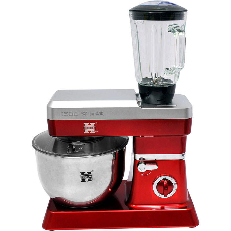 Herzberg Küchenmaschine - Knetmaschine mit Rührfuntion 1800W 6,5 L Herzberg Küchenmaschine - Knetmaschine mit Rührfuntion 1800W 6,5 L