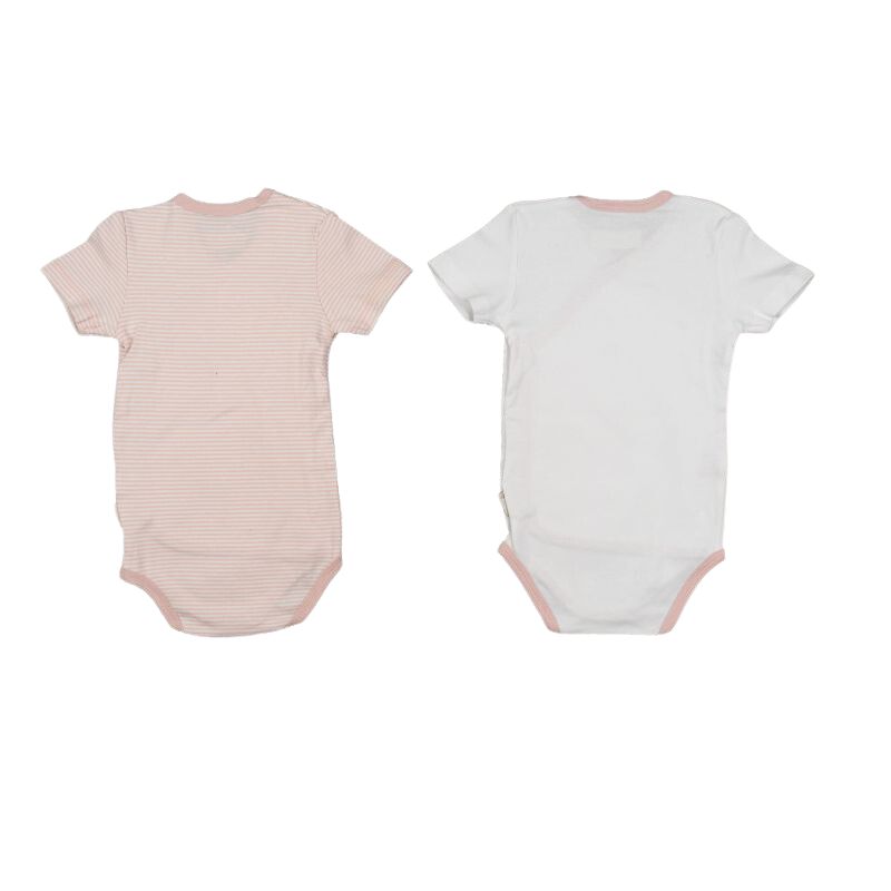 Lilly & Fynn Baby Wickelbody, kurzarm, 2er Set, 100% Bio-Baumwolle