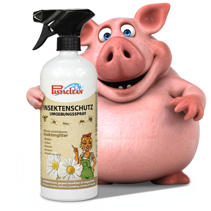 PASTACLEAN Insektenspray (750ml) Insektenschutz Umgebungsspray gegen Mücken und Zecken