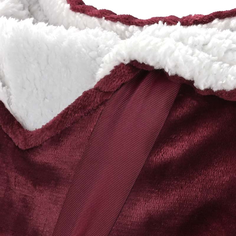 Hoodie Decke Bordeaux Detail hoodie-decke-bordeaux-detail