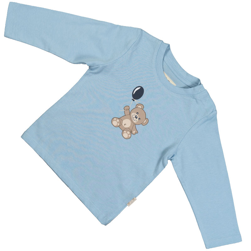 2er-Pack Baby Langarm T-Shirt (Blau)