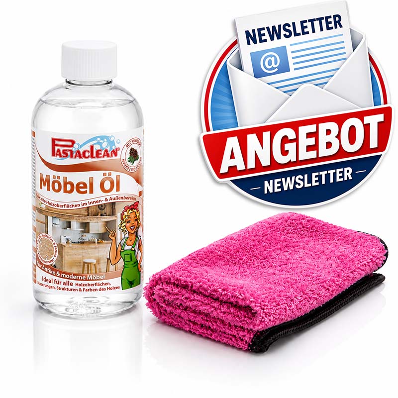 Möbelöl – farblose Holzpflege für innen & außen, 500 ml inkl. Reinigungstuch