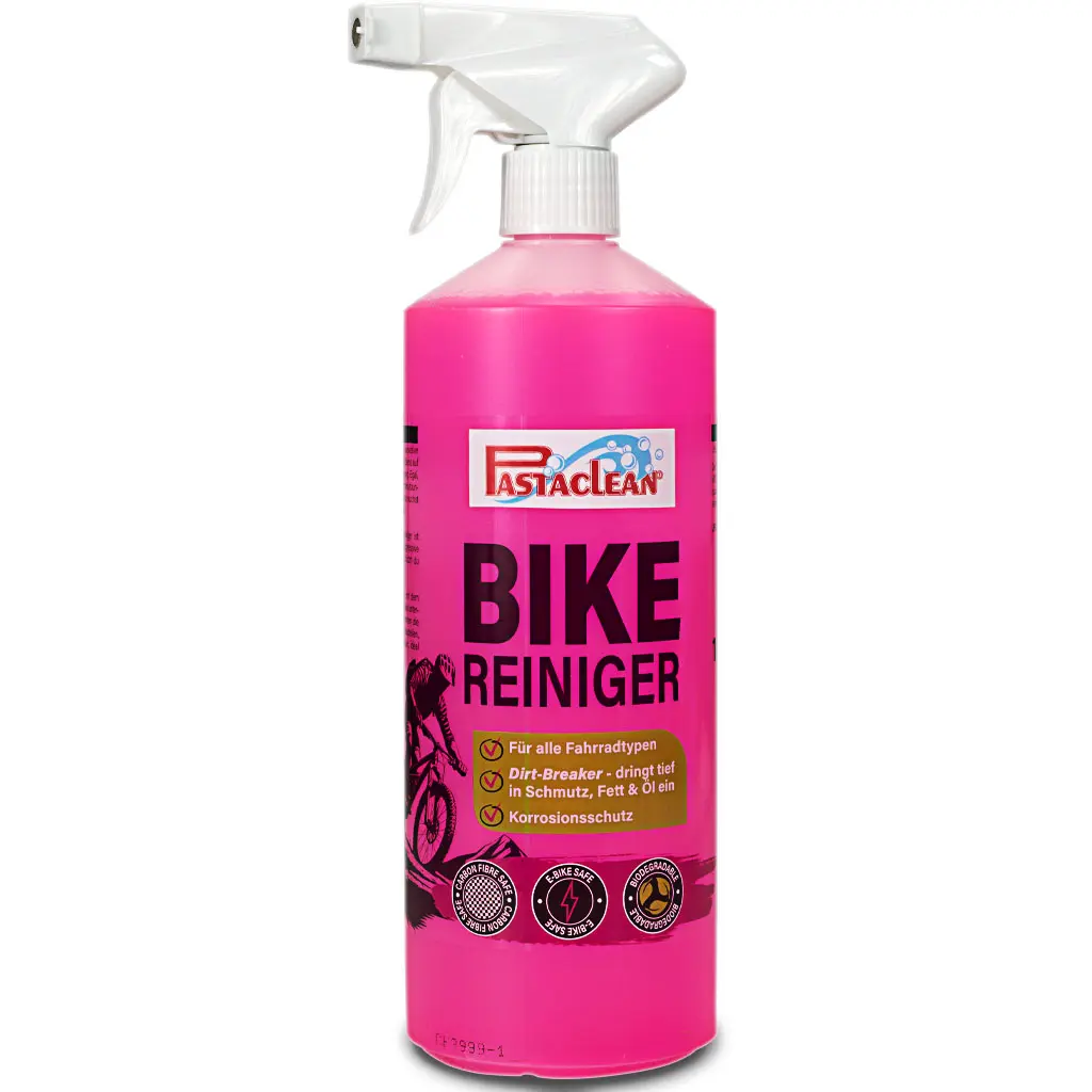PASTACLEAN Bikereiniger (1 Liter) Nano Fahrradreiniger Spray für Carbon & E-Bike, biologisch abbaubar