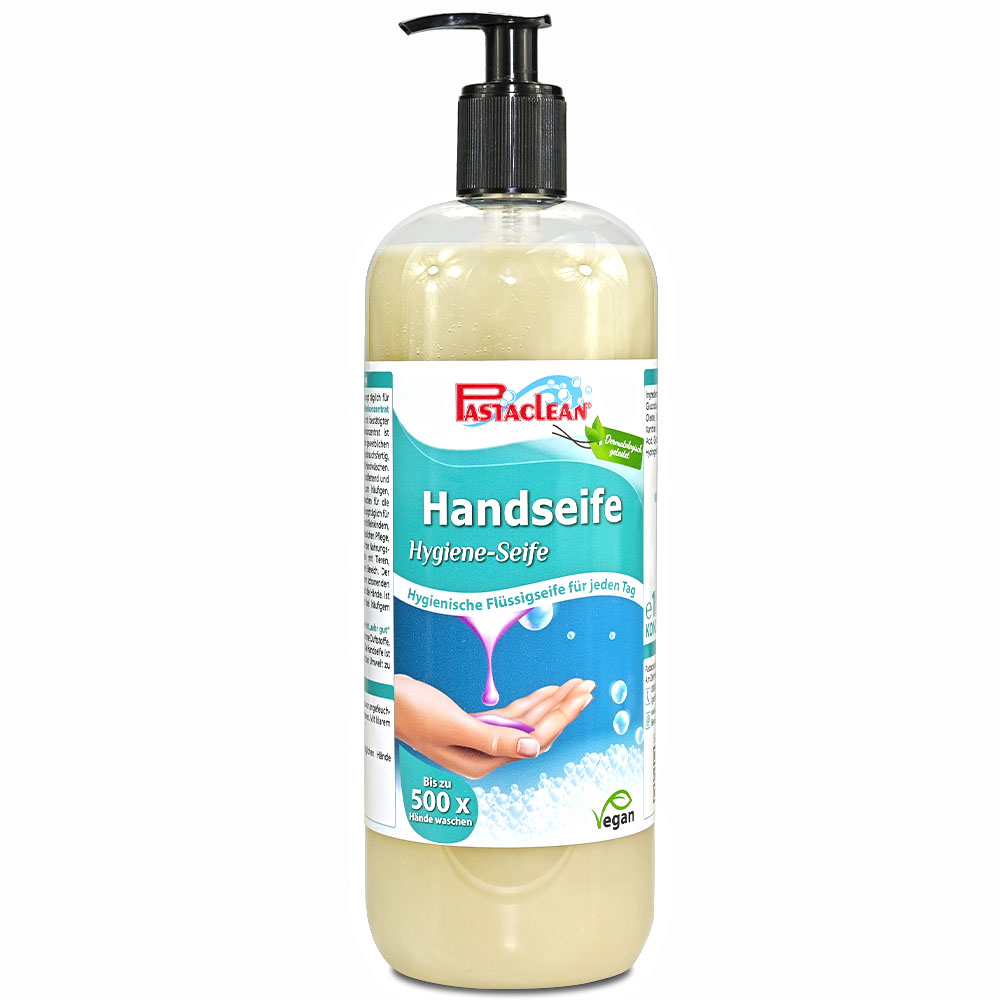 Antibakterielle Handseife 1000 ml – Hygieneseife für bis zu 500 Anwendungen