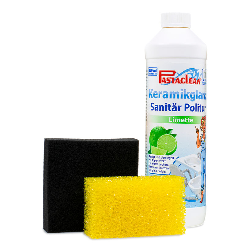 Pastaclean Sanitärpolitur (Limette), 750ml inkl. Schwämme